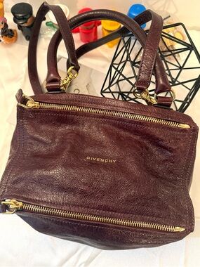 Rare Givenchy Medium Pandora - Purple Pepe Leather - Iconic & Edgy